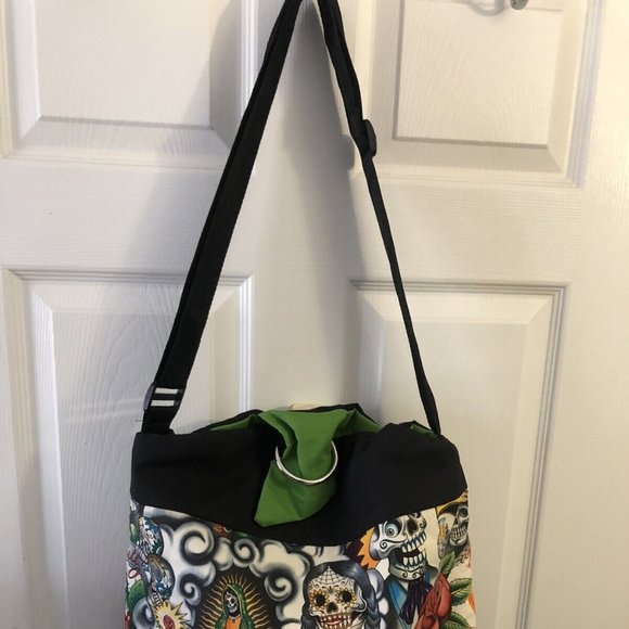 XcessRize Designs Large Satchel Weekender Tote Bag Contigo Aztec Skull Design - Picture 2 of 4